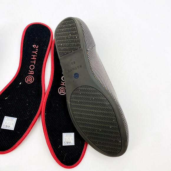 Rothy's grey & black round toe flats - Picture 5 of 5